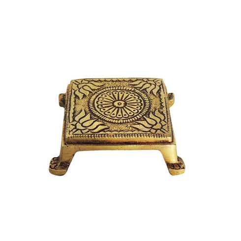 Brass Chowki | Brass Stool For Idols 0.1Kg